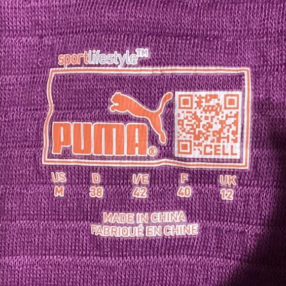 Puma Sport Lifestyle Women's Long Sleeve Layering Top Quarter Zip Size M Jogging - Picture 9 of 11